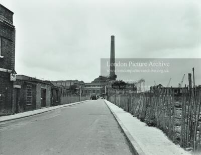 Limehouse Power Station, Northey Street: looking west