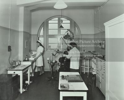 Chalton Street Dental Clinic, Chalton Street: a patient receives treatment.