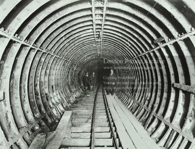 Construction work takes place on the Bakerloo Line, London Underground, tube