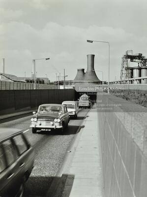 Blackwall Tunnel: exterior of the ventilation buildings.