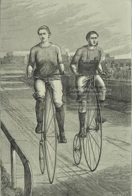 Cycle race at Lillie Bridge Grounds